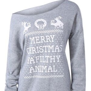 New Naughty Christmas sweatshirt ya Filthy Animal